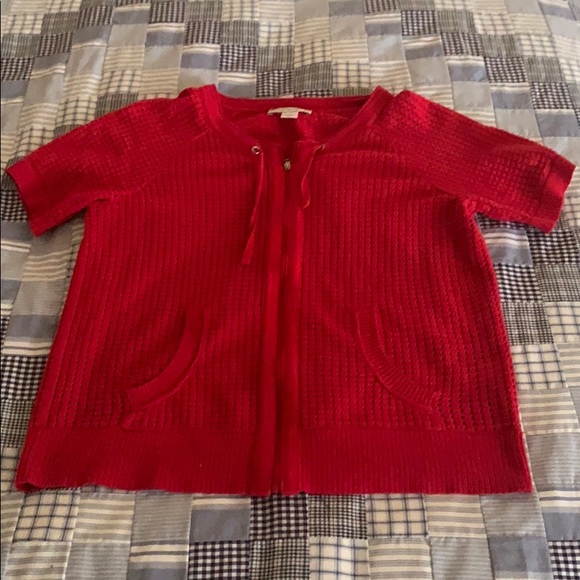 Christopher & Banks Tops - SMALL Christopher&banks Red Eyelet Top